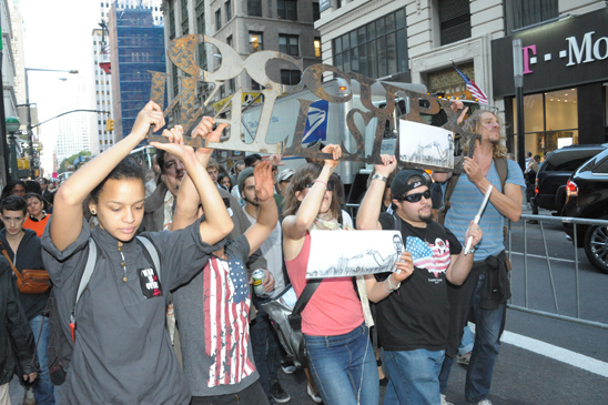 Occupy Wall Street was the order of the day. (Miller Photography)
