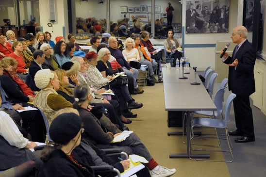 Dr. Norton addresses participants.