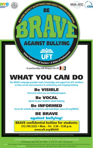 Be BRAVE Campaign Poster