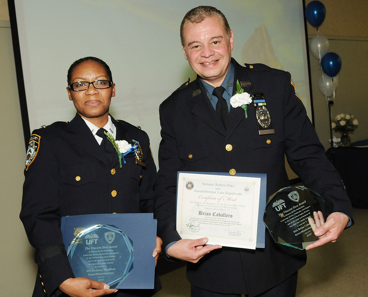 Bronx School Safety Agent Award Recognition Dinner United Federation