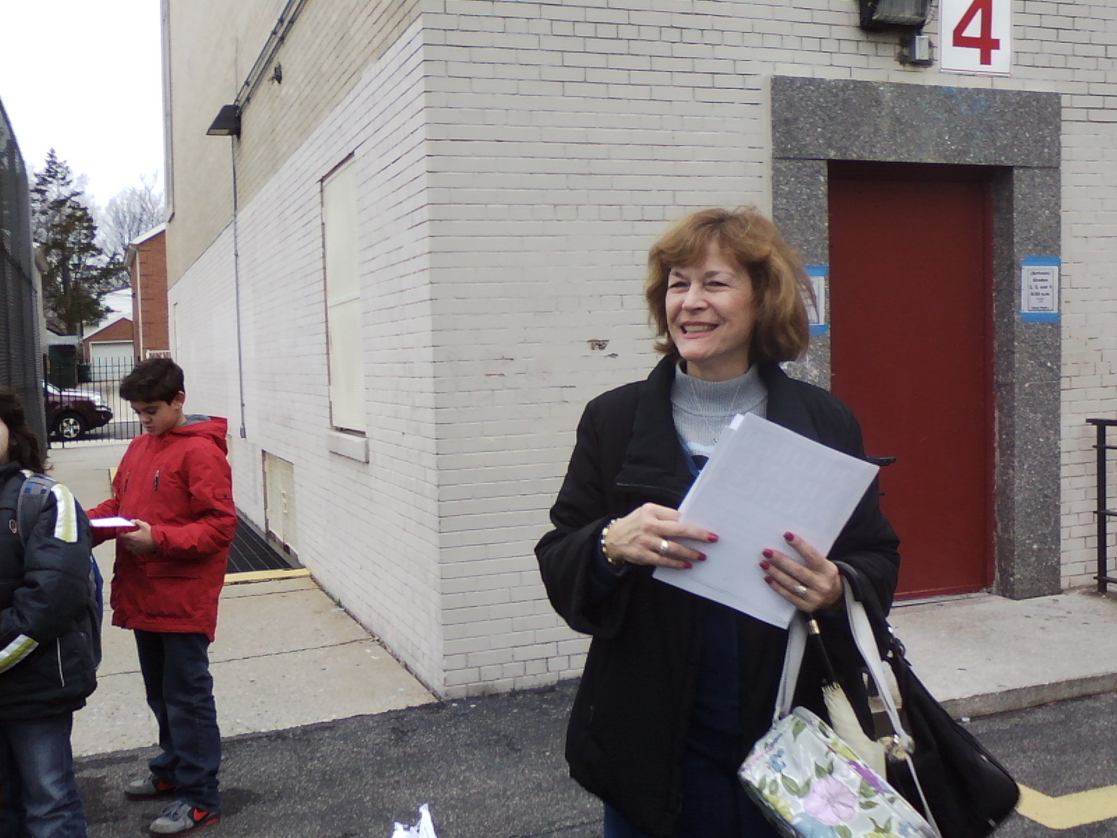 “Children Above Politics” Day of Action - PS 162, Queens - 2 Member Ingrid Savignano of PS 162, Queens.