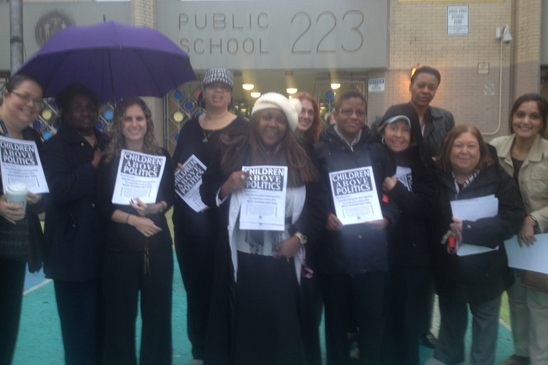 “Children Above Politics” Day of Action - PS 223 Queens - 1 PS 223, Queens