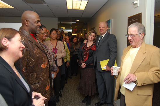 Former UFT Grievance Department Director Howard Bloch (right) fondly recalls Hel