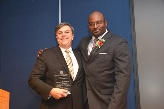 Special Recognition Award: Robert Johnson (Apple), Sterling Roberson. Special Recognition Award: Robert Johnson (Apple), Sterling Roberson. (Miller Photography)
