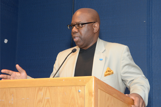 Five educators honored - 1 UFT Staff Director Leroy Barr (Miller Photography)