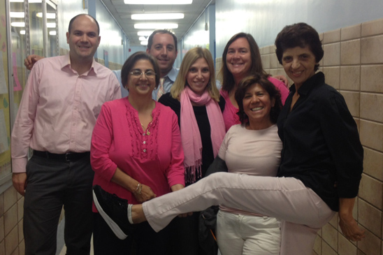 Go Pink 2012: Raising Awareness for Breast Cancer - IS125, Queens - 2 IS125, Queens