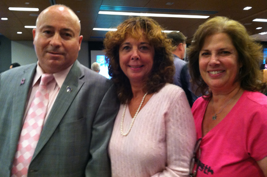 District 26 rep Joe Kessler and teachers at the Delegate Assembly.