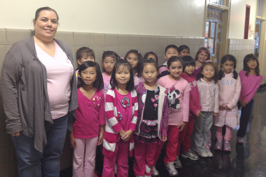 Go Pink 2012: Raising Awareness for Breast Cancer - PS 165, Queens PS 165, Queens
