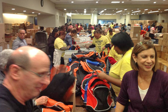 UFT members and staff fill thousands of backpacks with school supplies for students from the hardest-hit neighborhoods. UFT members and staff fill thousands of backpacks with school supplies for students from the hardest-hit neighborhoods.