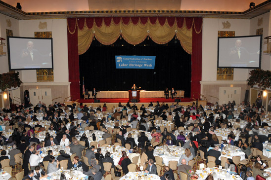 UFT President Michael Mulgrew welcomes everyone to the 51st annual Teacher Union