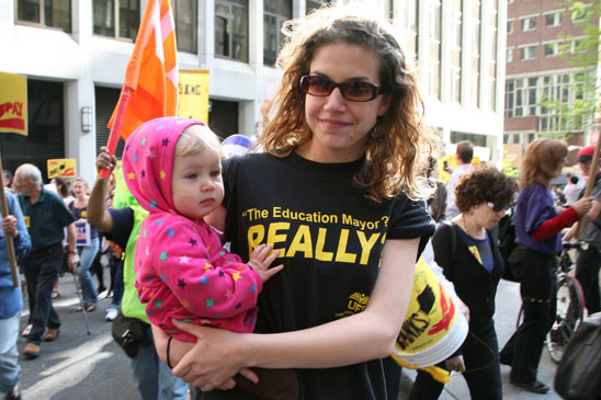 Rosa Haire, daughter of a UFT nurse. (Pat Arnow)