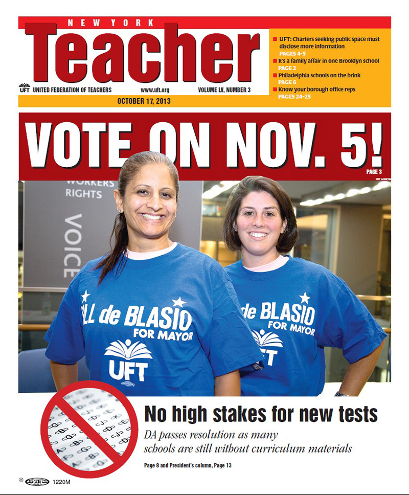 New York Teacher archive 2013 2014 United Federation of Teachers