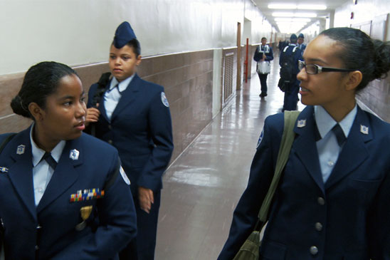 At ease, cadets go to classes.