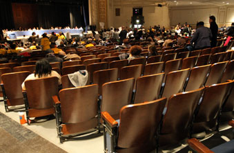Once they left, there were few on hand to watch the panel vote to close 12 more 