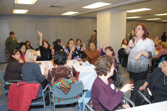 Special Rep Sandra Dunn-Yules addresses the group (Miller Photography)