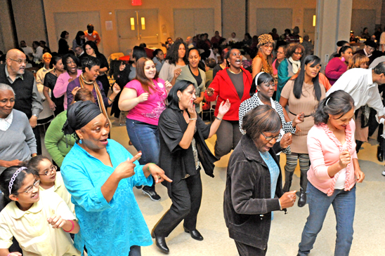 Bronx SRPs doing the electric slide. (Miller Photography)