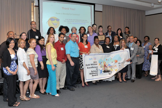 Manhattan winners of Excellence in School Wellness awards.