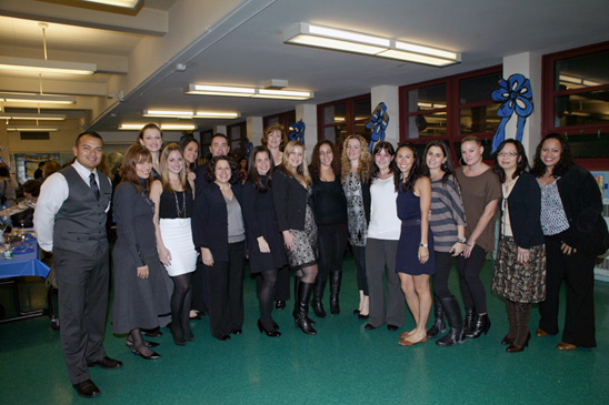 Teachers at PS 130 win a bravo for their part in the school’s achievement. A specially designed cake and a plaque helped mark the Bayside school’s success. PS 130, Queens: Teachers at PS 130 win a bravo for their part in the school’s achievement. A specially designed cake and a plaque helped mark the Bayside school’s success. (Bruce Cotler)