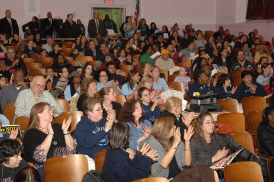 Parents and students are among those opposed to the planned closing of PS 215, Queens. Parents and students are among those opposed to the planned closing of PS 215, Queens. (Miller Photography)