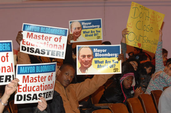 Parents and students are among those opposed to the planned closing of PS 215, Queens. Parents and students are among those opposed to the planned closing of PS 215, Queens. (Miller Photography)