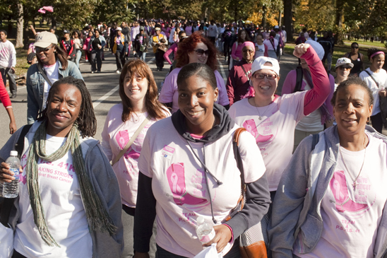 Representing PS 41, Brooklyn, in the Prospect Park walk are (from left) Chapter Leader Sonja Hill and teachers Amy Hemlock, Ashley Venable, Dafna Alma and Lachaun McDonald. Representing PS 41, Brooklyn, in the Prospect Park walk are (from left) Chapter Leader Sonja Hill and teachers Amy Hemlock, Ashley Venable, Dafna Alma and Lachaun McDonald. (Dave Sanders)