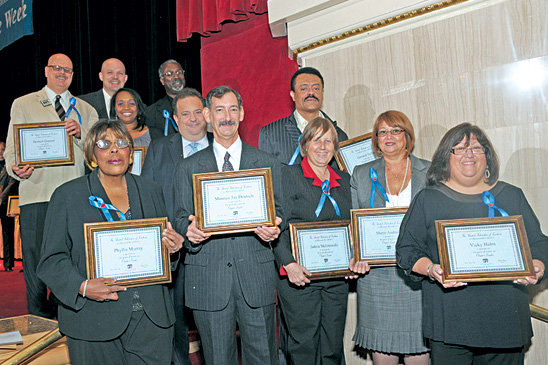 10-year chapter leaders 10-year chapter leaders: Honorees are (not in photo order, not all pictured) Marie Andino, Ericka Crooms-Lyncook, Maurice Jay Deutsch, Vicky Halm, Jadzia Malinowski, Phyllis Murray, Marygrace O’Gara, Jeffrey Piekarsky, Herbert Quester, Dena Schwartz, Gerard Telfer, Vulius Anthony Thompson. (Miller Photography)