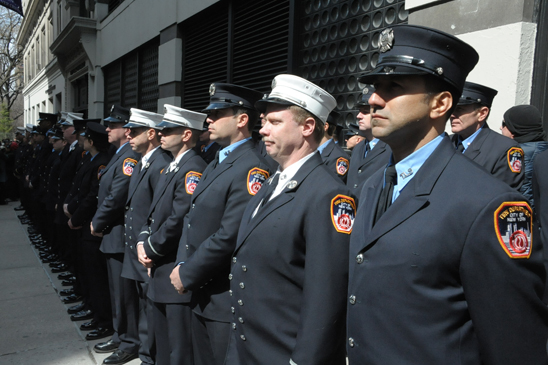 Firefighters were part of the ceremony to honor those who lost their lives at Triangle. Firefighters were part of the ceremony to honor those who lost their lives at Triangle. (Miller Photography)