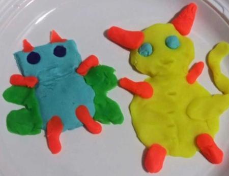 Play-doh monsters