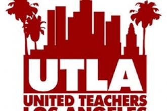 The logo for the United Teachers of Los Angeles