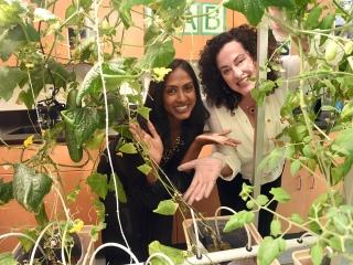 Science teachers Sheena Mathew (left) and Amy Schier started the project with th