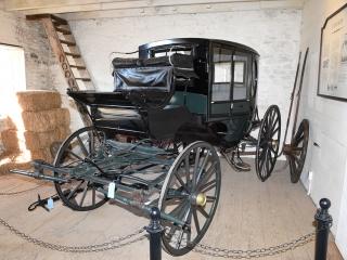 The carriage was the mode of transportation when the mansion was occupied more t