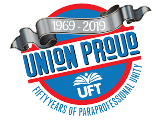 Para pride - Paraprofessional's Union Proud 50th anniversary logo