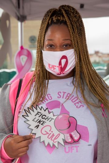 Lashawn Holmes, a teacher at PS 36 in Brooklyn, knows how to fight breast cancer.
