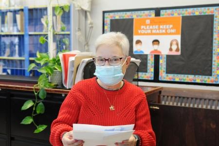 Ina Friedman, school secretary