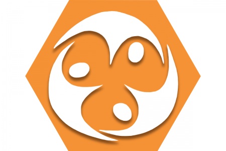 Orange hexagon with abstract symbol representing UFT PROSE Program