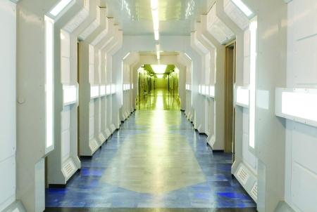 The hallway for the NYC Space Center