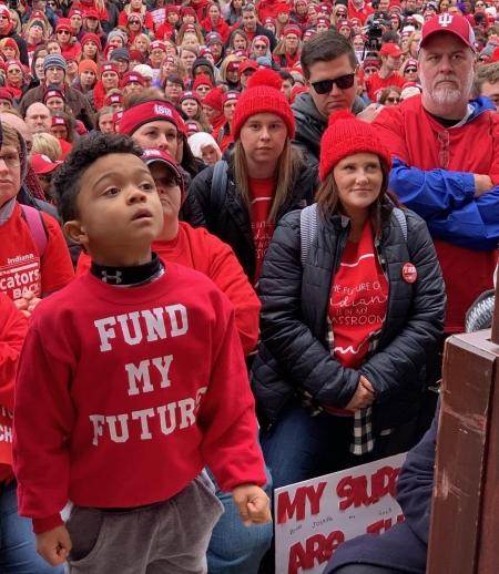 Indiana teachers march for education