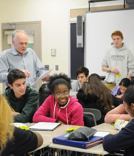 Teacher teaching class