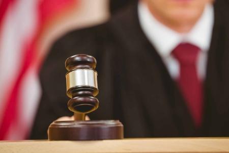Judge slams a gavel