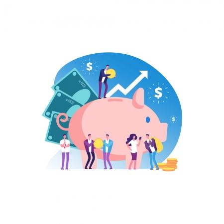 Piggy bank, money, rising - generic