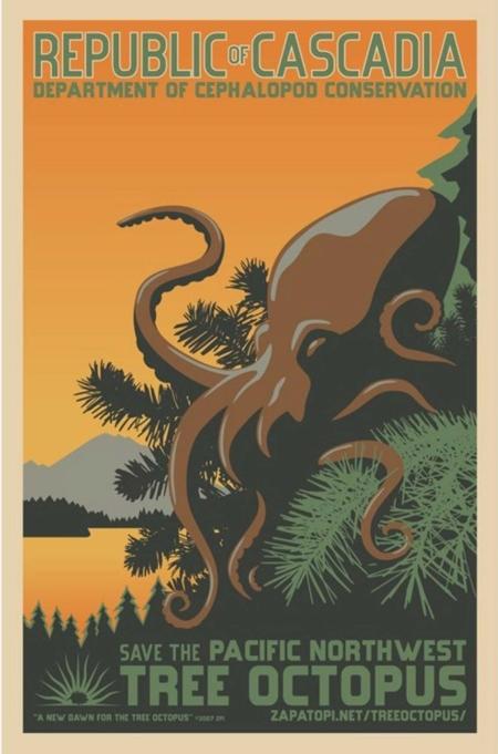 Save the octopus poster