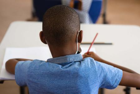 Child at desk