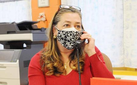 Woman on phone
