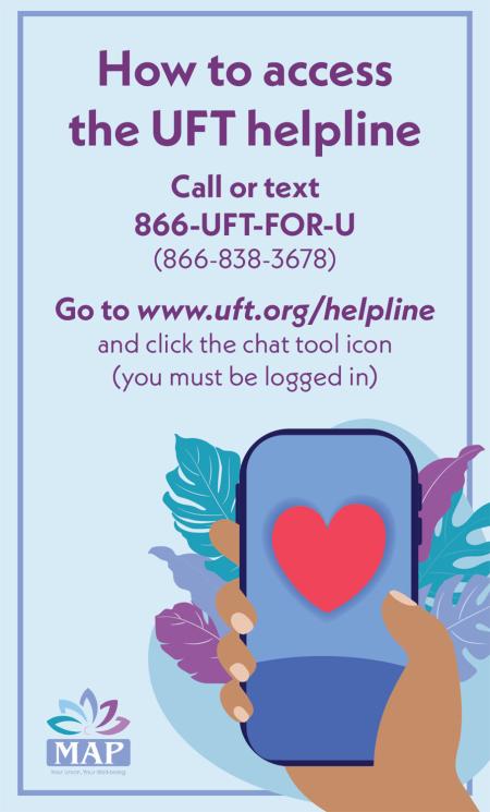 MAP helpline graphic