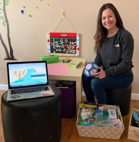 Victoria Kravets shows off the tools of remote OT