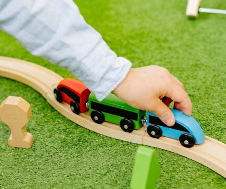 child care toy train