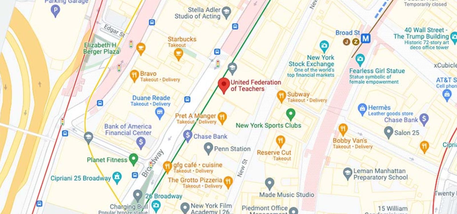 Directions to UFT Headquarters