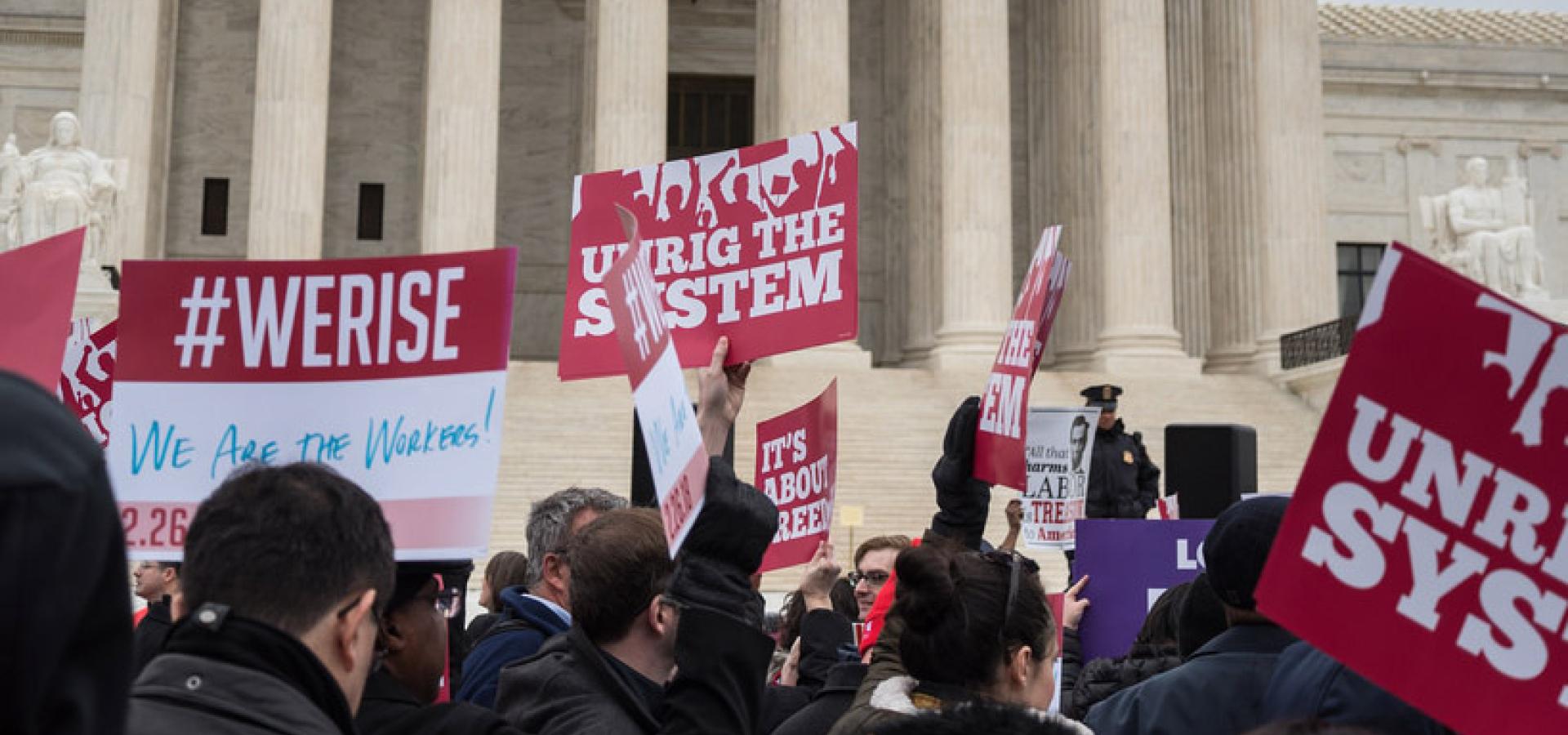 Janus Supreme Court rally protest