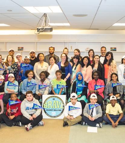 All of the honorees get together for a group shot.