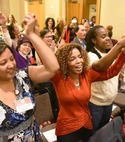 Tasha Stewart, Alisha Schwartz and Constance Washington